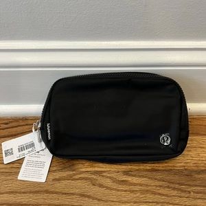 NEW Lululemon Everywhere Belt Bag Black Logo Silver Hardware IN HAND Ships Now!